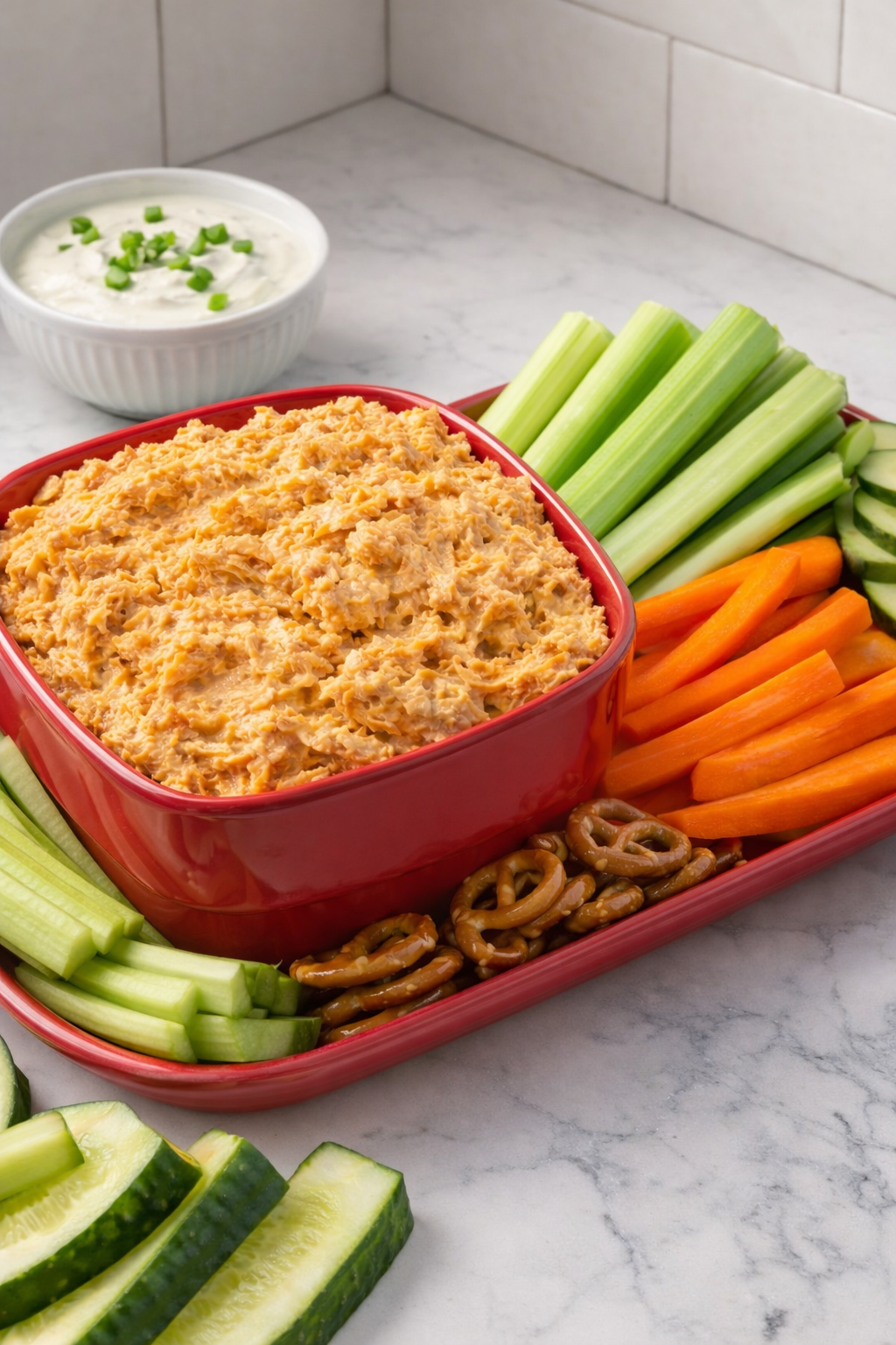 High-Protein Buffalo Chicken Dip