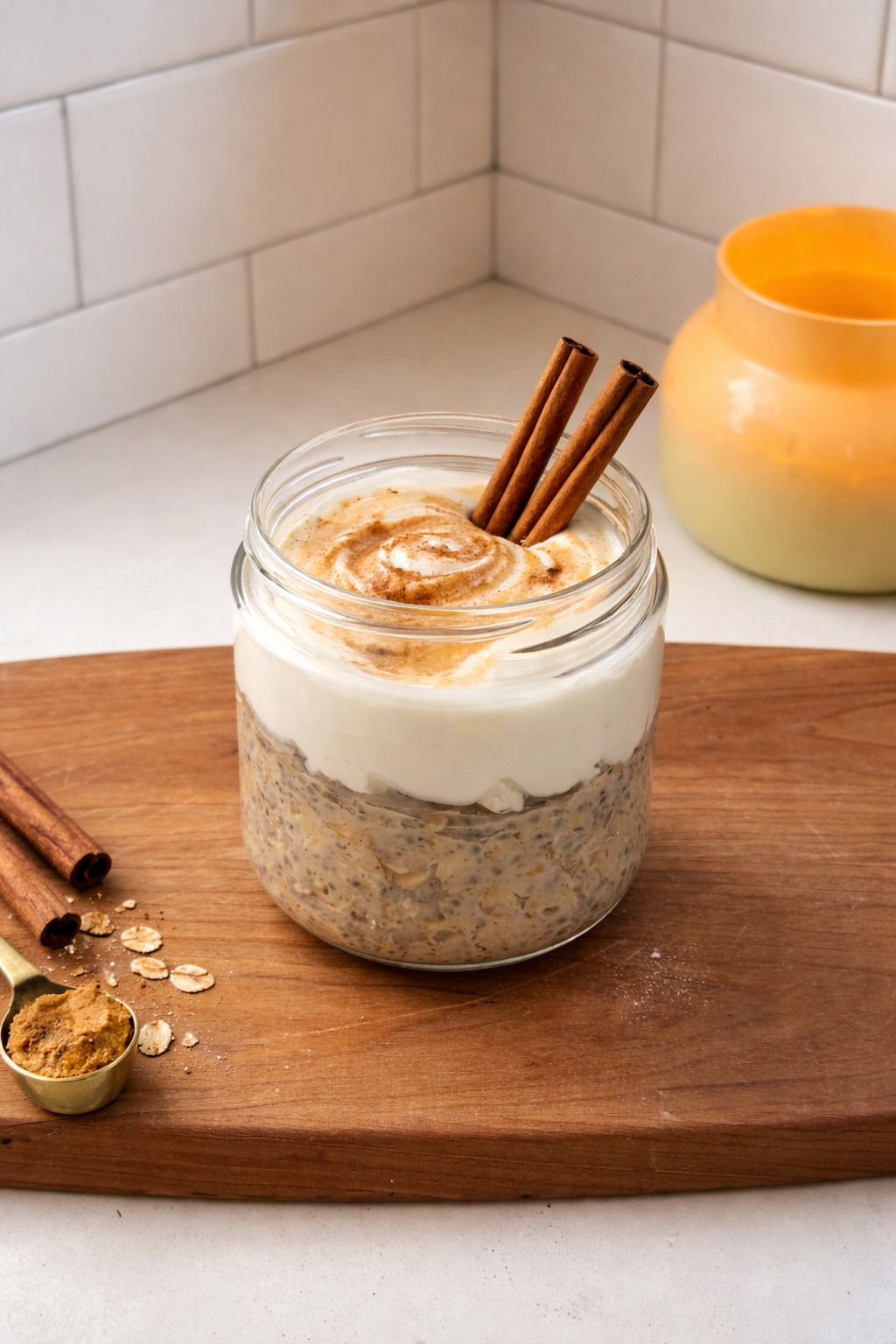 Cinnamon Roll Overnight Oats