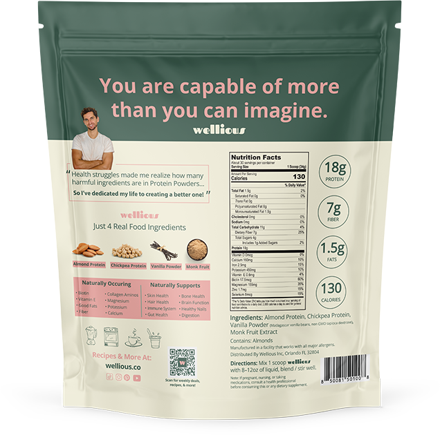 Real Vanilla - Wellious Protein - 30 Scoops