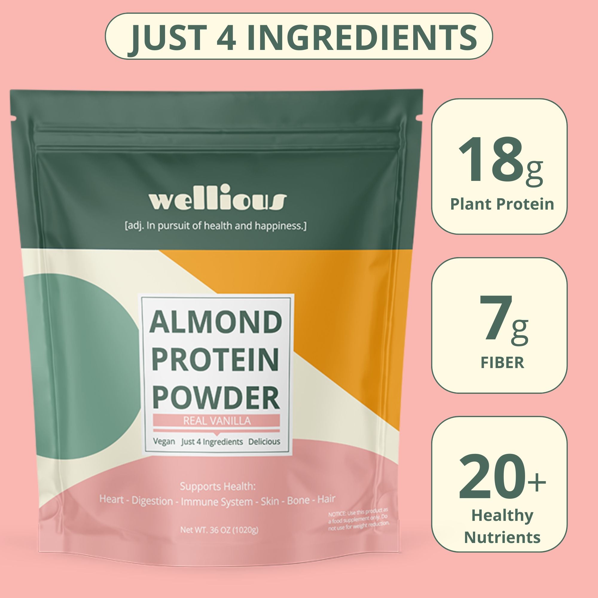 Real Vanilla - Wellious Protein - 30 Scoops
